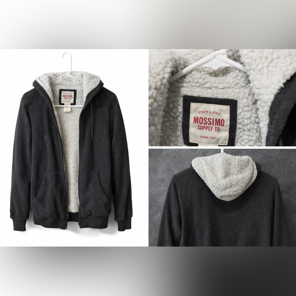 Mossimo Supply Co. gray Hoodie with Sherpa Lining